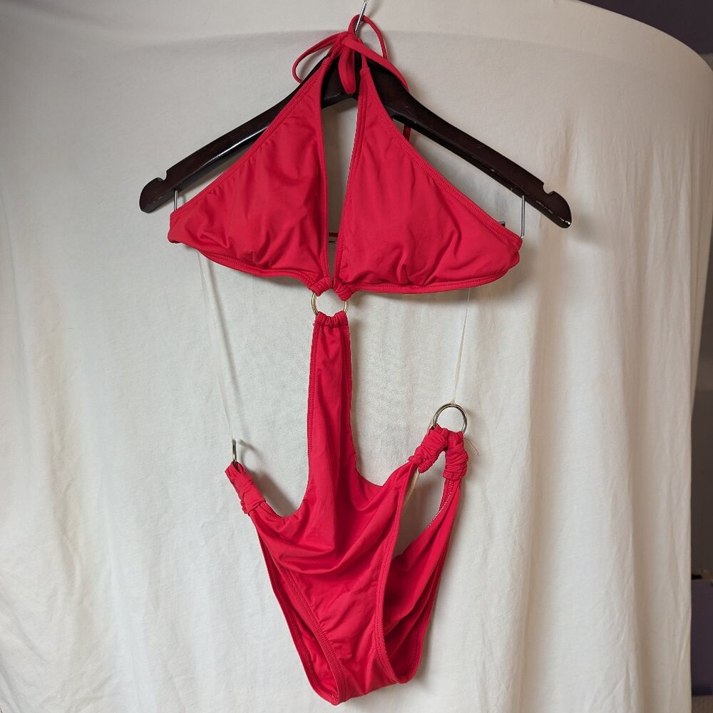 Red One-Piece Swimsuit